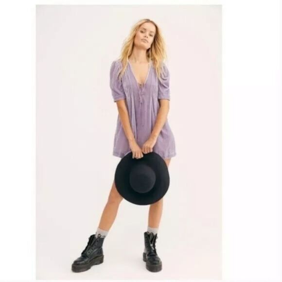 Free People Adelle Velvet Tunic Dress XS
Purple - Picture 5 of 6